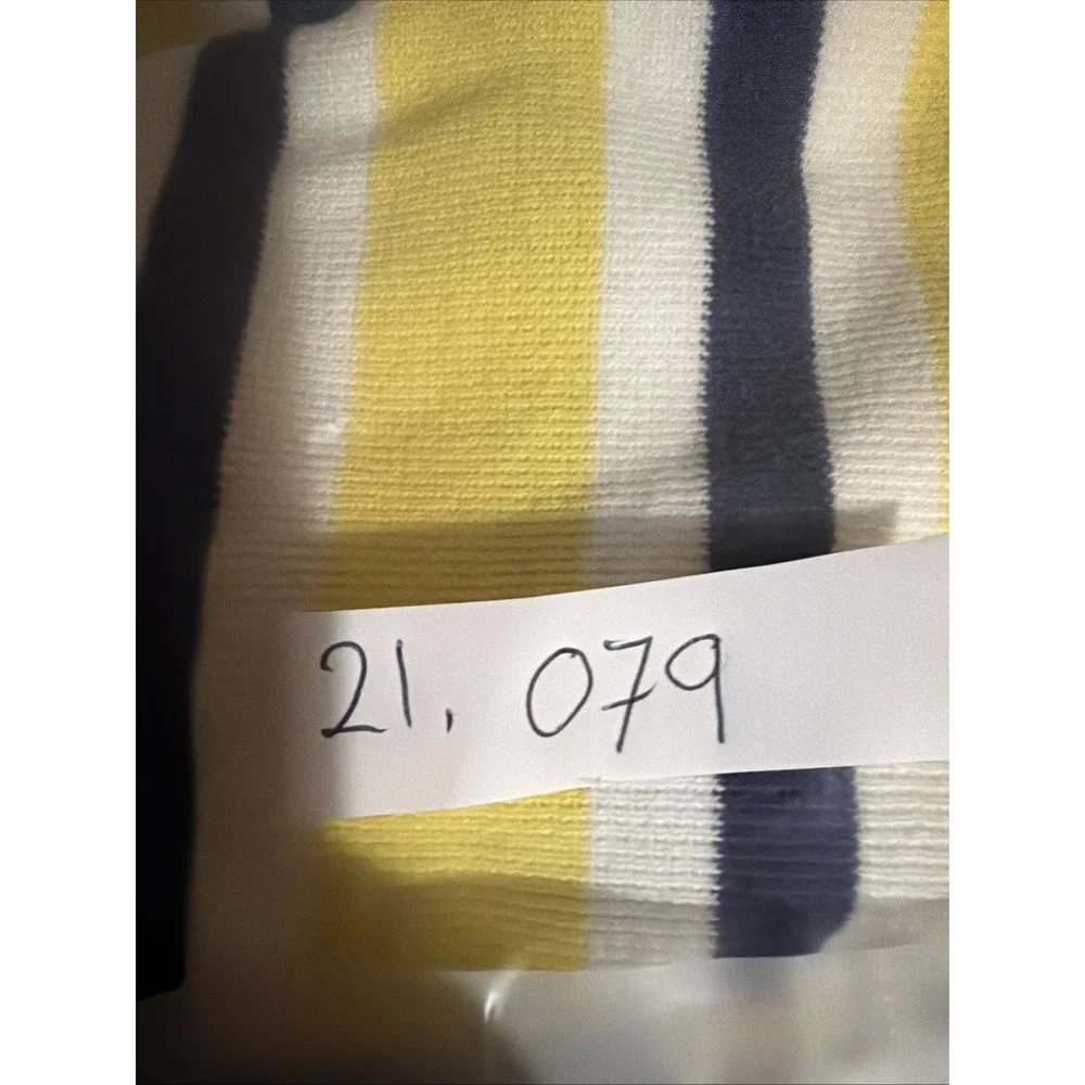 Polo Ralph Lauren Shirt Men M Yellow White Stripe Blue Pony Polo Collar Vtg